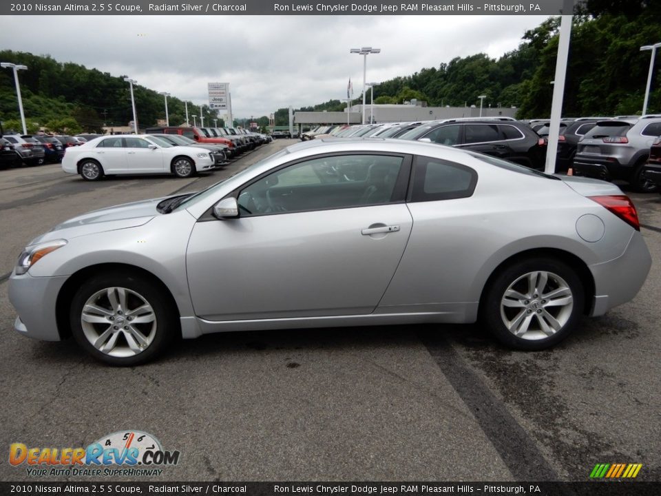 2010 Nissan Altima 2.5 S Coupe Radiant Silver / Charcoal Photo #2