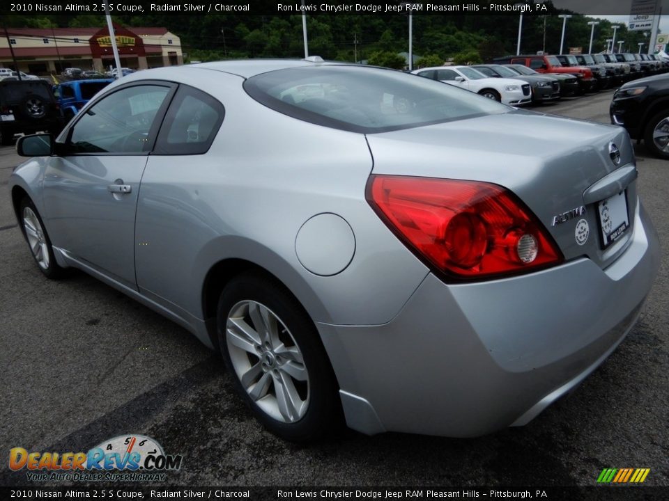 2010 Nissan Altima 2.5 S Coupe Radiant Silver / Charcoal Photo #3