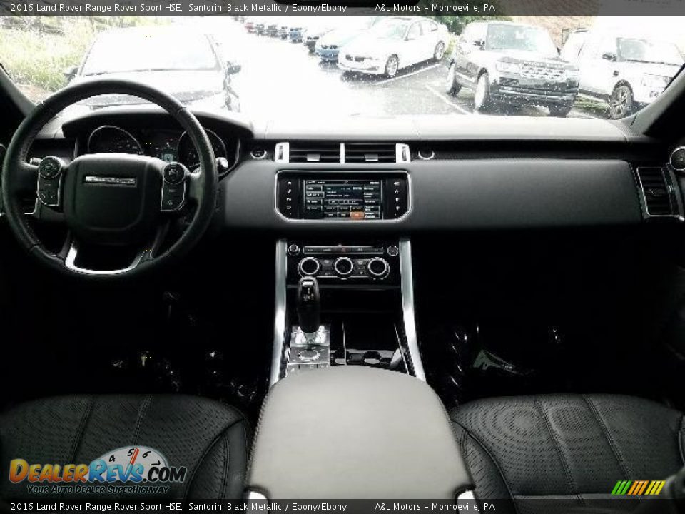 2016 Land Rover Range Rover Sport HSE Santorini Black Metallic / Ebony/Ebony Photo #4