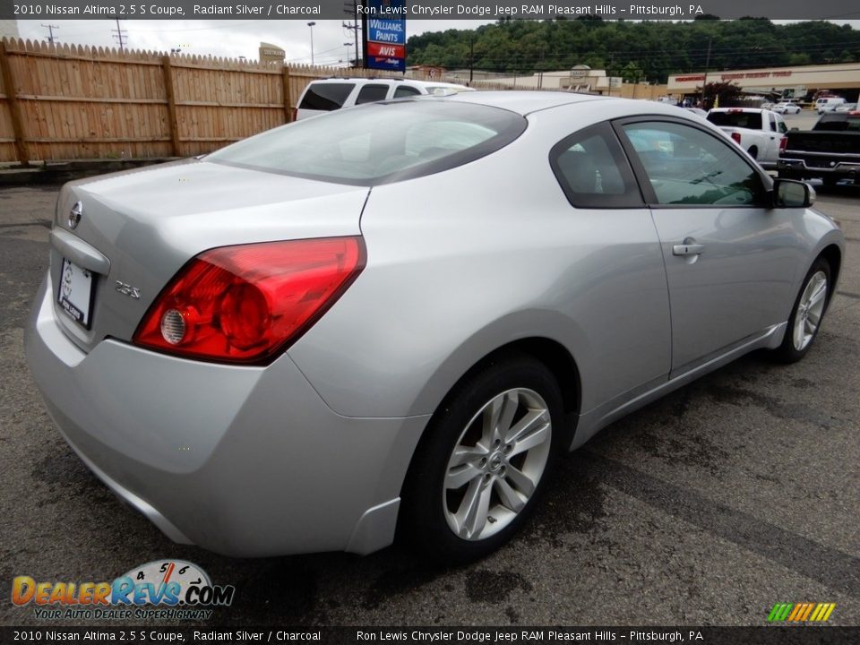 2010 Nissan Altima 2.5 S Coupe Radiant Silver / Charcoal Photo #5
