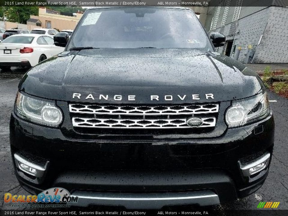2016 Land Rover Range Rover Sport HSE Santorini Black Metallic / Ebony/Ebony Photo #8