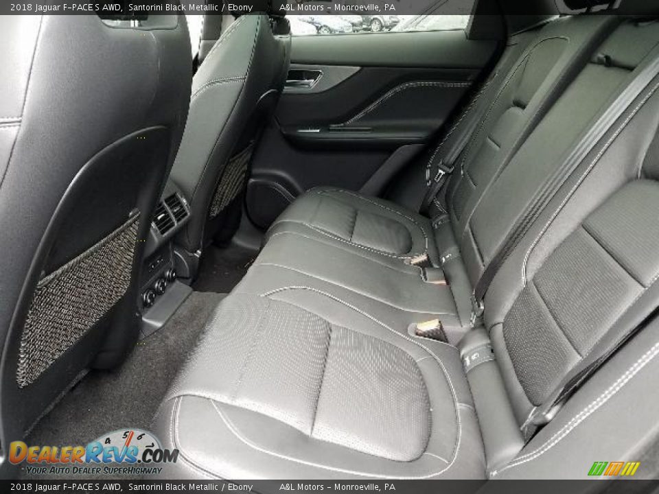 2018 Jaguar F-PACE S AWD Santorini Black Metallic / Ebony Photo #5