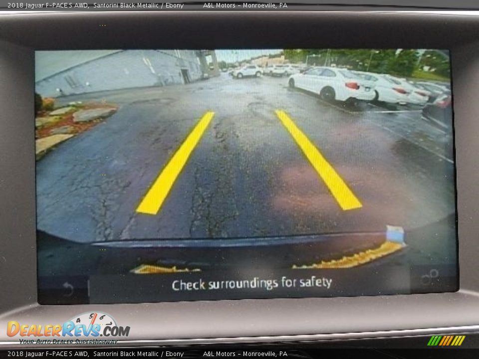 2018 Jaguar F-PACE S AWD Santorini Black Metallic / Ebony Photo #11