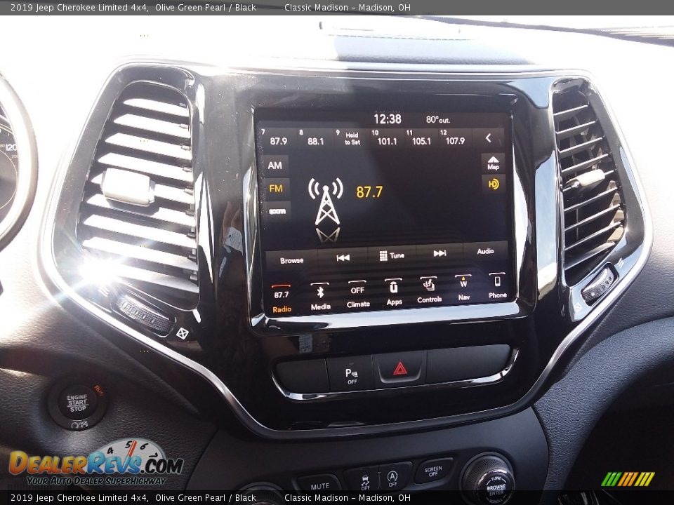 2019 Jeep Cherokee Limited 4x4 Olive Green Pearl / Black Photo #6