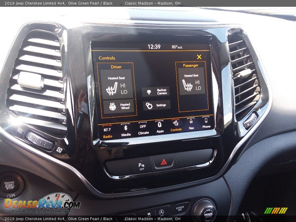 2019 Jeep Cherokee Limited 4x4 Olive Green Pearl / Black Photo #9