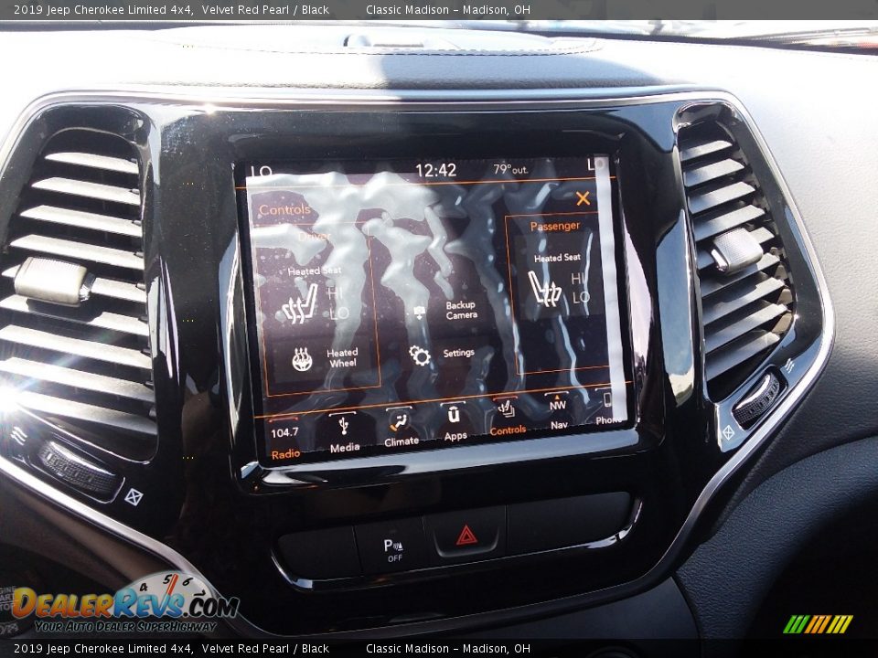 2019 Jeep Cherokee Limited 4x4 Velvet Red Pearl / Black Photo #8