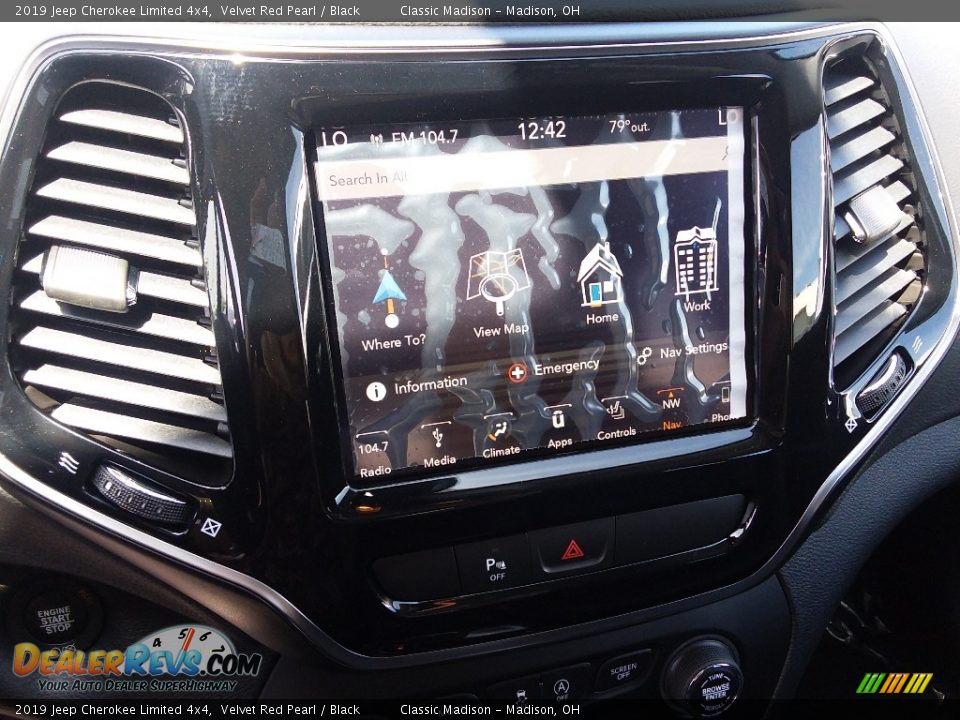 2019 Jeep Cherokee Limited 4x4 Velvet Red Pearl / Black Photo #9