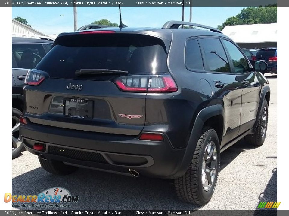 2019 Jeep Cherokee Trailhawk 4x4 Granite Crystal Metallic / Black Photo #2