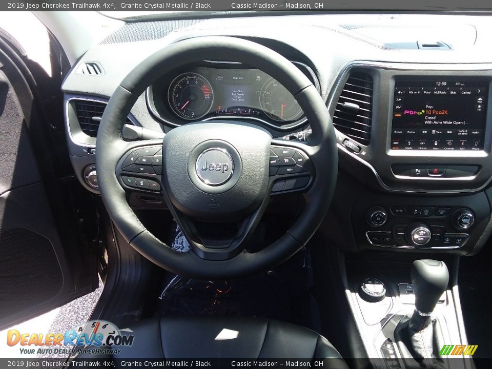 2019 Jeep Cherokee Trailhawk 4x4 Granite Crystal Metallic / Black Photo #6