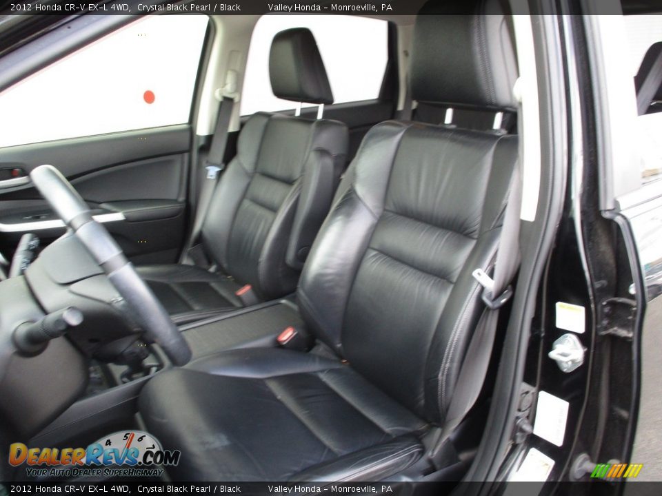 2012 Honda CR-V EX-L 4WD Crystal Black Pearl / Black Photo #12
