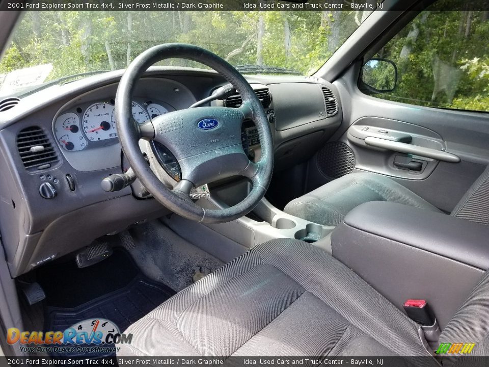 2001 Ford Explorer Sport Trac 4x4 Silver Frost Metallic / Dark Graphite Photo #16
