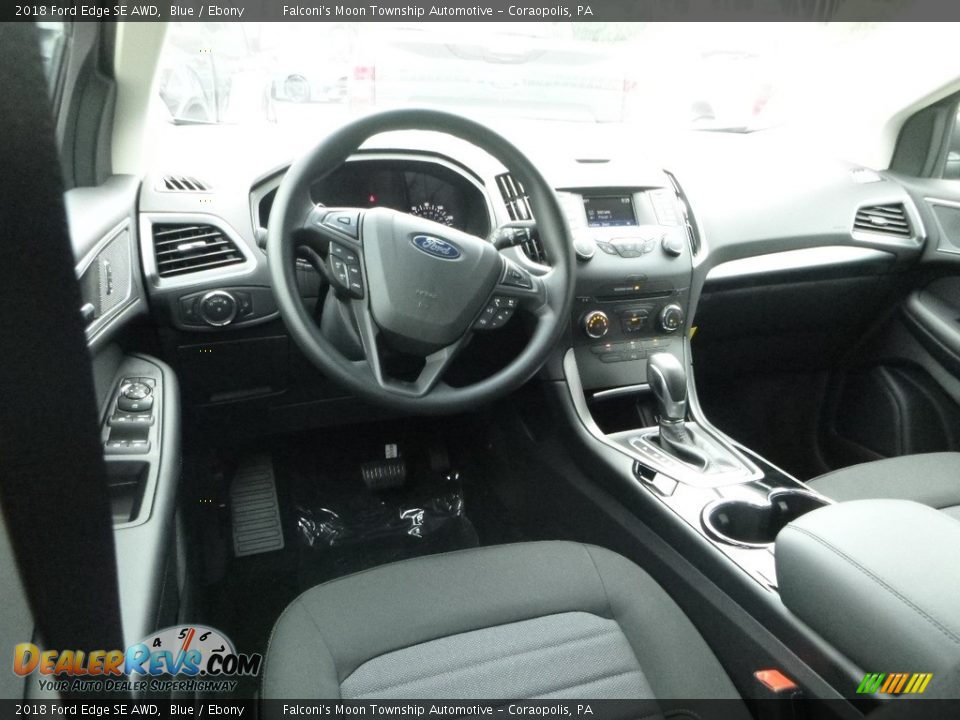 2018 Ford Edge SE AWD Blue / Ebony Photo #10