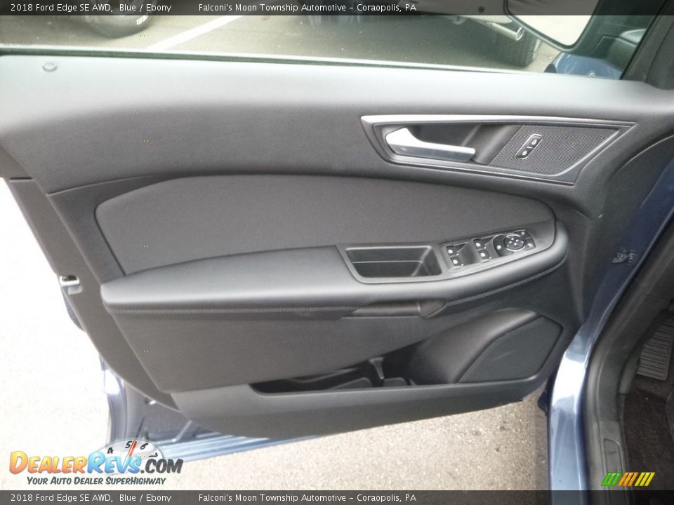 2018 Ford Edge SE AWD Blue / Ebony Photo #11