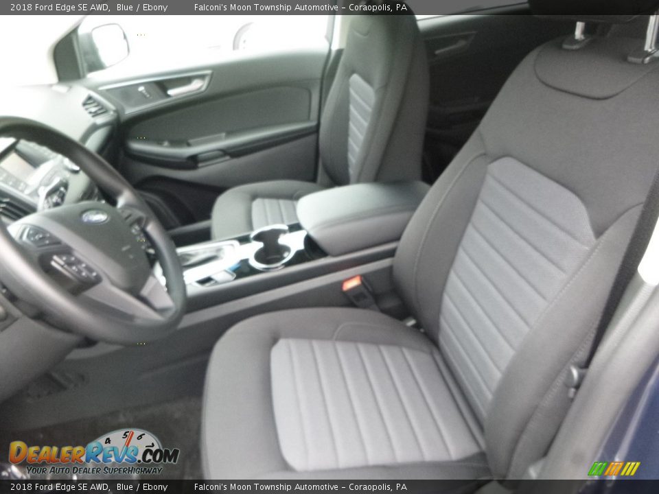 2018 Ford Edge SE AWD Blue / Ebony Photo #12