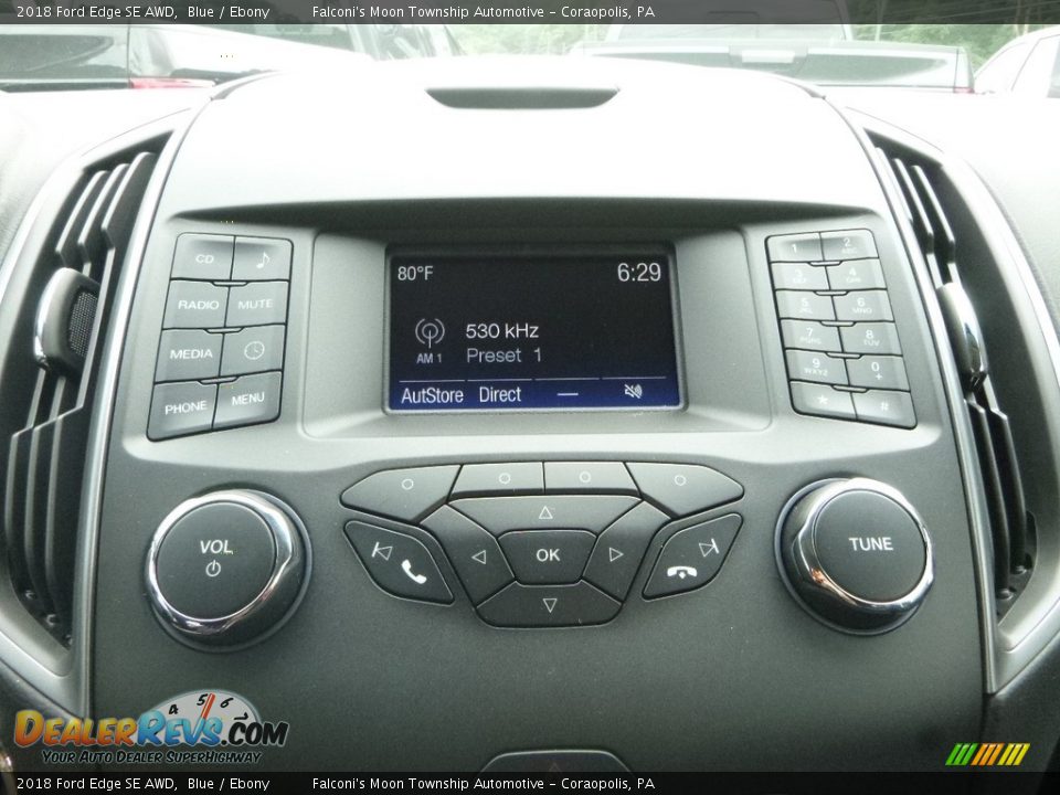 2018 Ford Edge SE AWD Blue / Ebony Photo #14