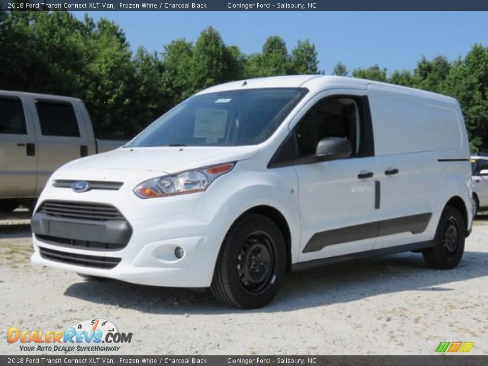 2018 Ford Transit Connect XLT Van Frozen White / Charcoal Black Photo #3
