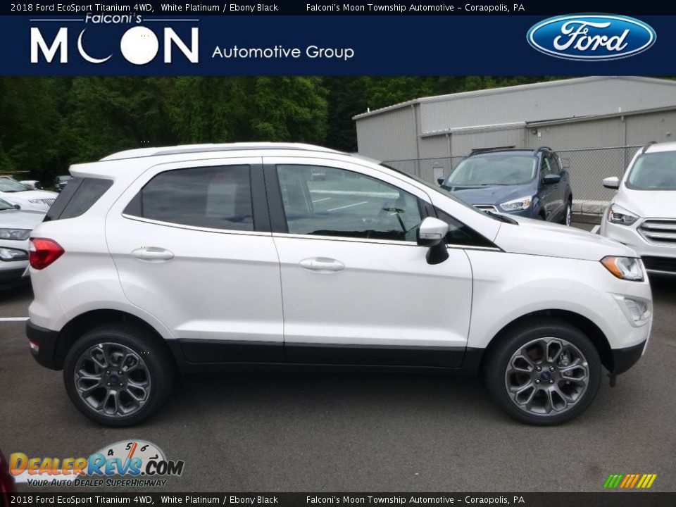 2018 Ford EcoSport Titanium 4WD White Platinum / Ebony Black Photo #1