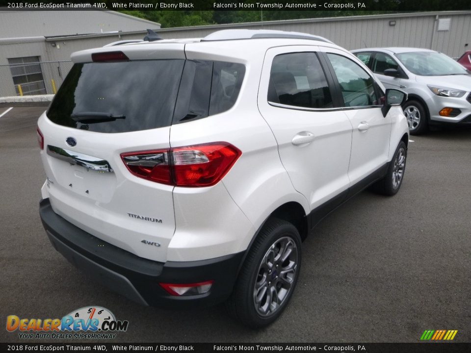 2018 Ford EcoSport Titanium 4WD White Platinum / Ebony Black Photo #2