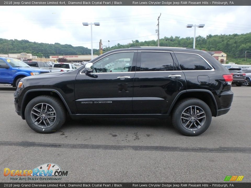 2018 Jeep Grand Cherokee Limited 4x4 Diamond Black Crystal Pearl / Black Photo #2