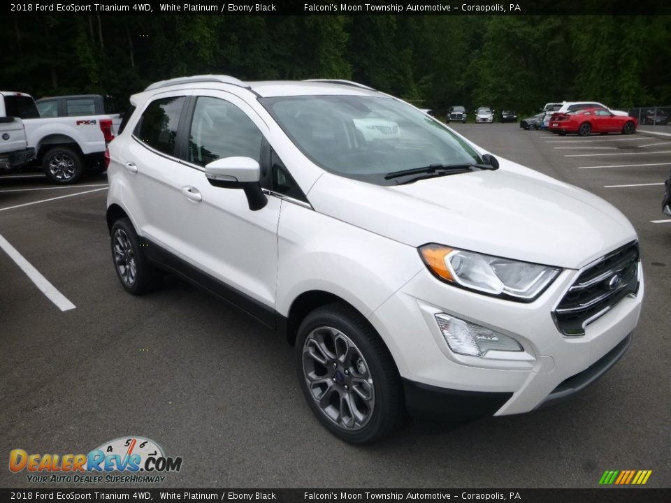 2018 Ford EcoSport Titanium 4WD White Platinum / Ebony Black Photo #3