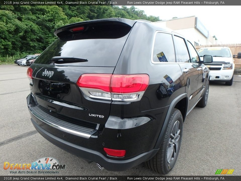 2018 Jeep Grand Cherokee Limited 4x4 Diamond Black Crystal Pearl / Black Photo #5