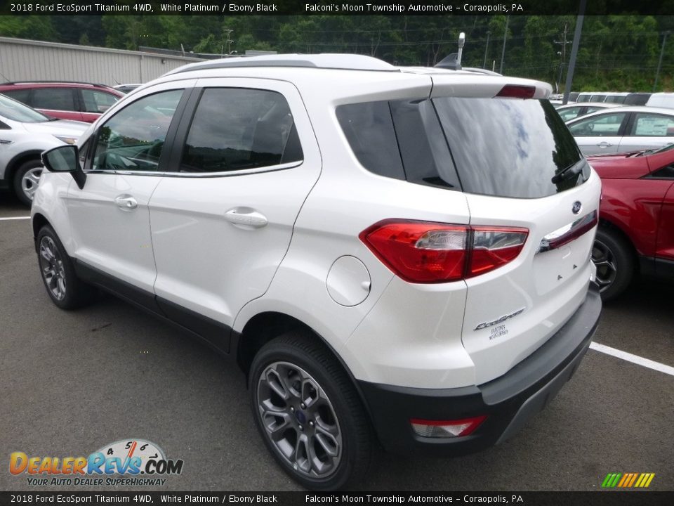 2018 Ford EcoSport Titanium 4WD White Platinum / Ebony Black Photo #6