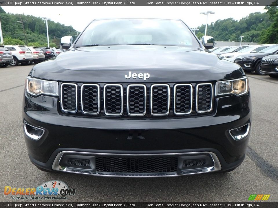 2018 Jeep Grand Cherokee Limited 4x4 Diamond Black Crystal Pearl / Black Photo #8