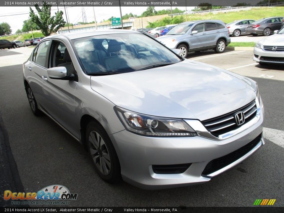 2014 Honda Accord LX Sedan Alabaster Silver Metallic / Gray Photo #6