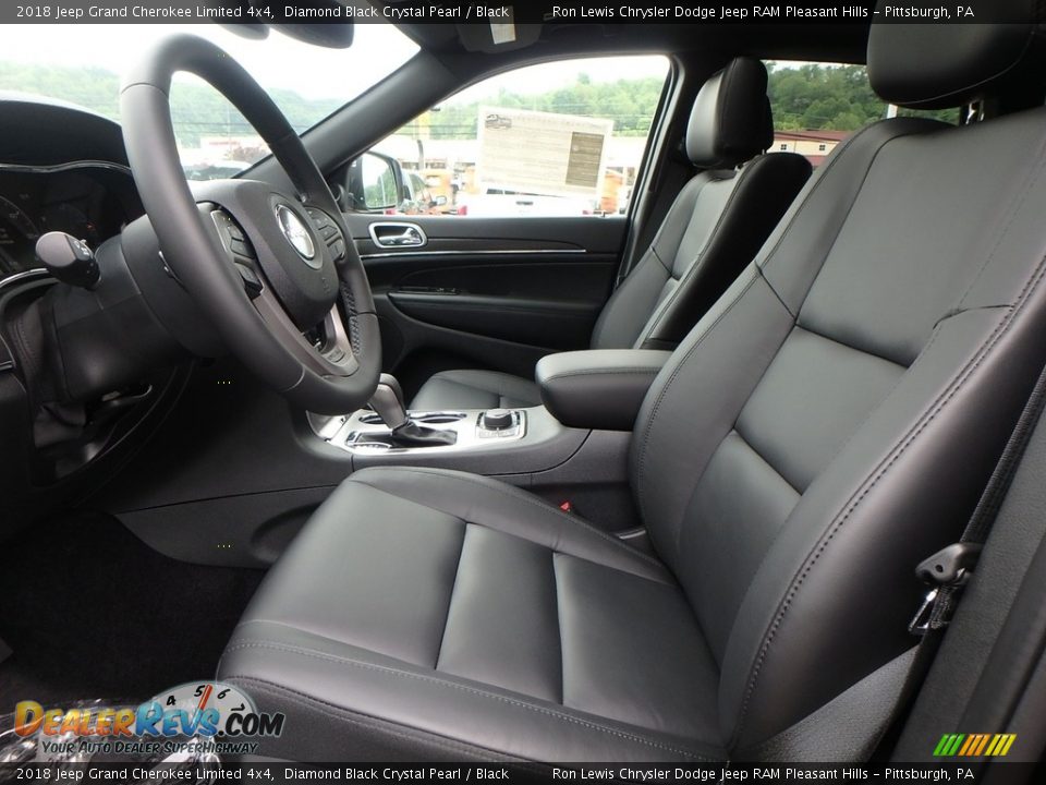 2018 Jeep Grand Cherokee Limited 4x4 Diamond Black Crystal Pearl / Black Photo #10
