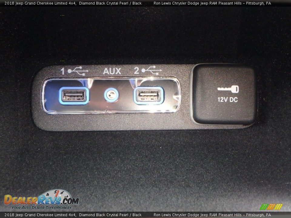 2018 Jeep Grand Cherokee Limited 4x4 Diamond Black Crystal Pearl / Black Photo #19