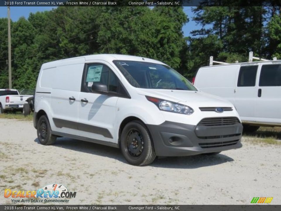 2018 Ford Transit Connect XL Van Frozen White / Charcoal Black Photo #1