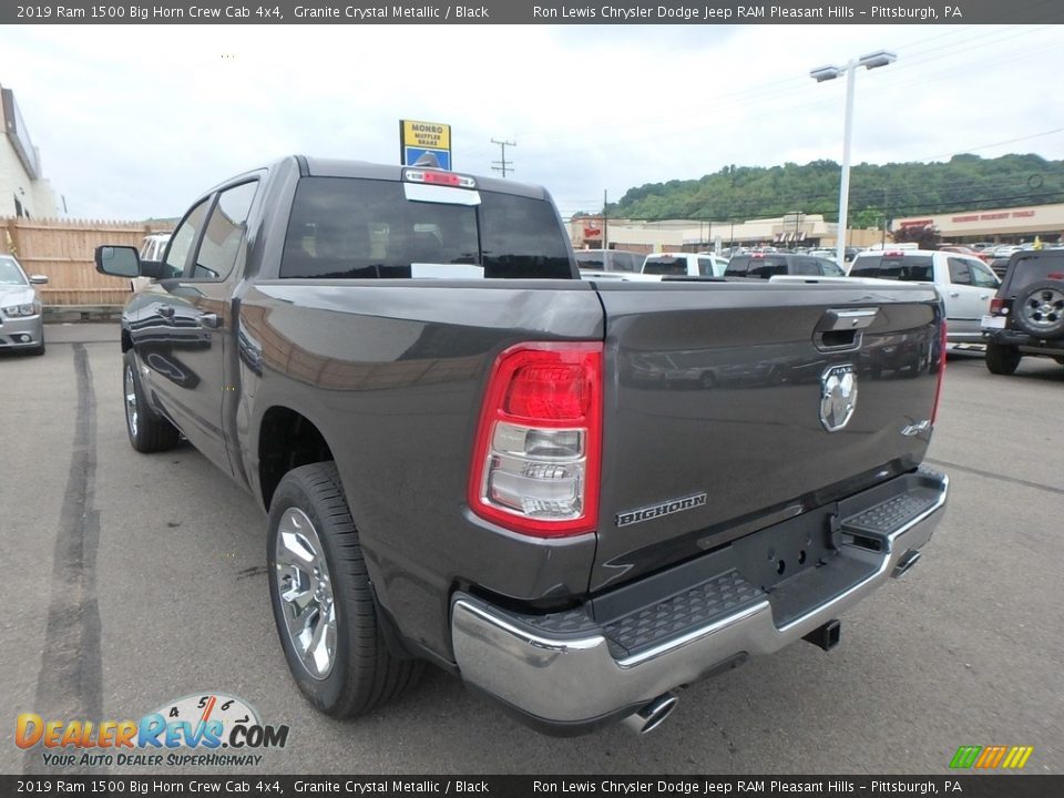 2019 Ram 1500 Big Horn Crew Cab 4x4 Granite Crystal Metallic / Black Photo #3