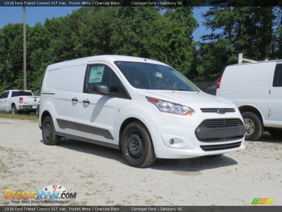 2018 Ford Transit Connect XLT Van Frozen White / Charcoal Black Photo #1