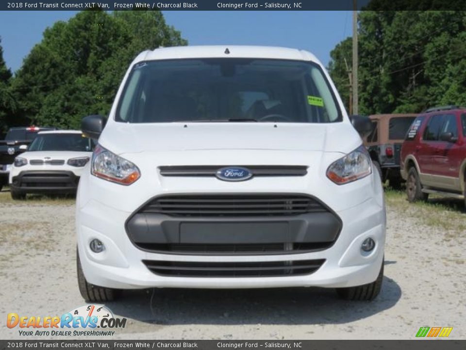 2018 Ford Transit Connect XLT Van Frozen White / Charcoal Black Photo #2