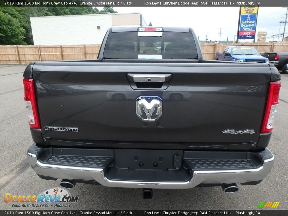 2019 Ram 1500 Big Horn Crew Cab 4x4 Granite Crystal Metallic / Black Photo #4