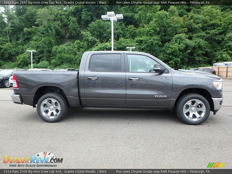2019 Ram 1500 Big Horn Crew Cab 4x4 Granite Crystal Metallic / Black Photo #6