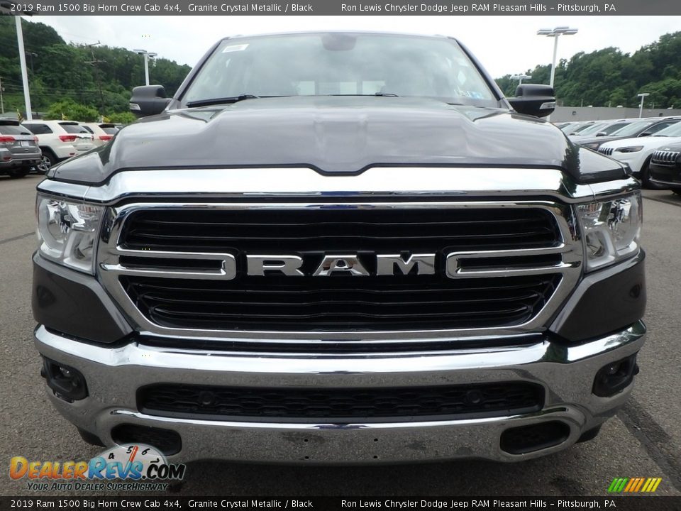 2019 Ram 1500 Big Horn Crew Cab 4x4 Granite Crystal Metallic / Black Photo #8
