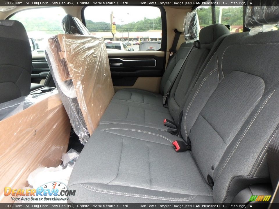 Rear Seat of 2019 Ram 1500 Big Horn Crew Cab 4x4 Photo #11