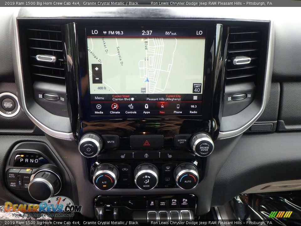 2019 Ram 1500 Big Horn Crew Cab 4x4 Granite Crystal Metallic / Black Photo #16