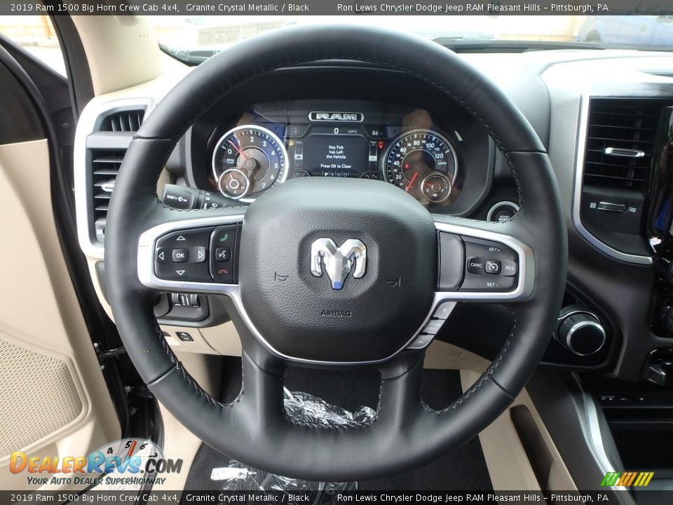 2019 Ram 1500 Big Horn Crew Cab 4x4 Granite Crystal Metallic / Black Photo #19