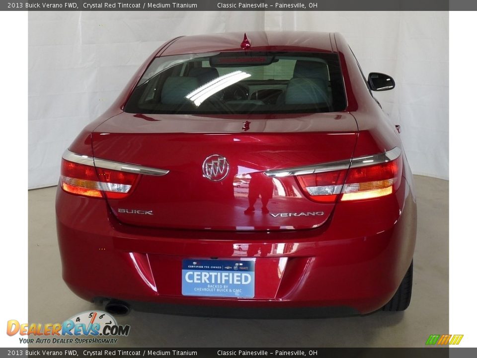 2013 Buick Verano FWD Crystal Red Tintcoat / Medium Titanium Photo #3