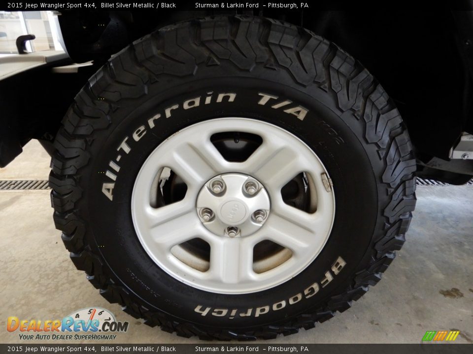 2015 Jeep Wrangler Sport 4x4 Billet Silver Metallic / Black Photo #7