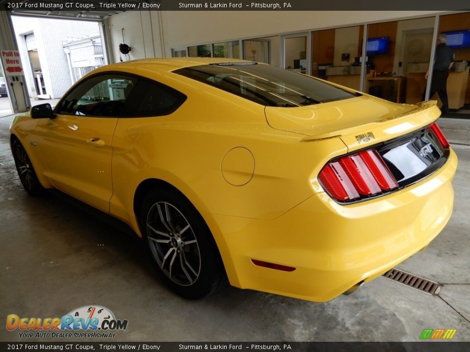 2017 Ford Mustang GT Coupe Triple Yellow / Ebony Photo #3