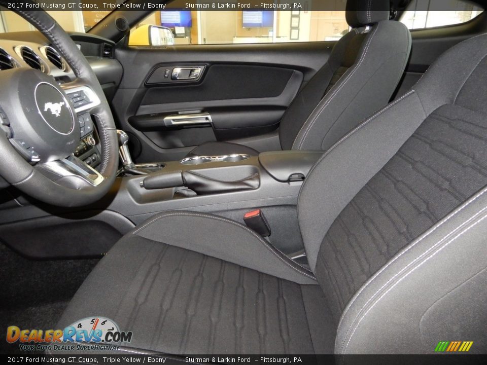 2017 Ford Mustang GT Coupe Triple Yellow / Ebony Photo #6