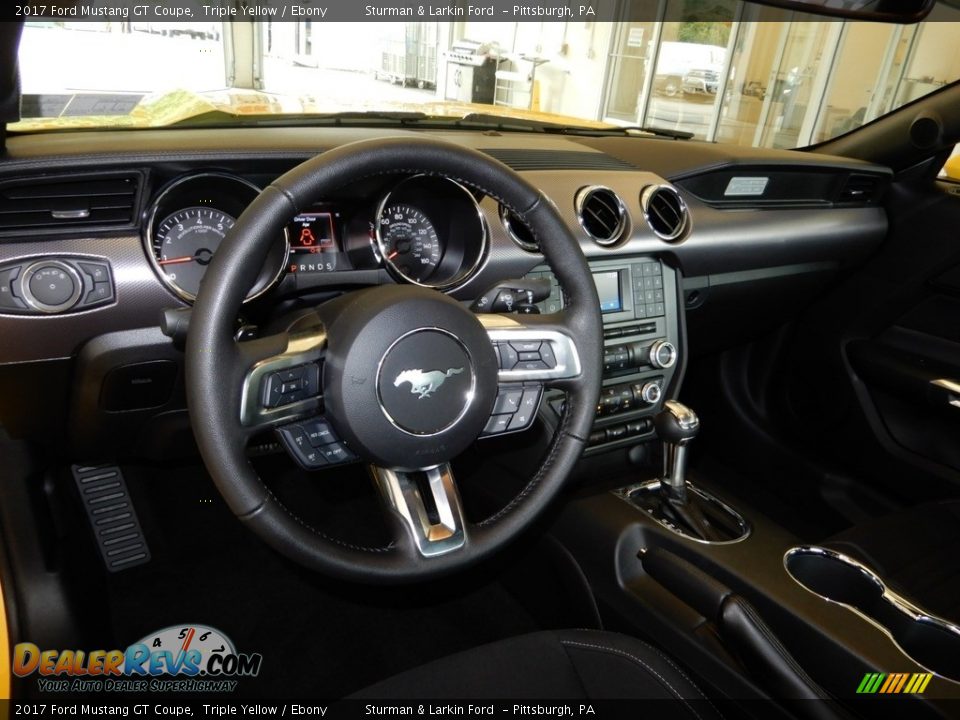 2017 Ford Mustang GT Coupe Triple Yellow / Ebony Photo #8