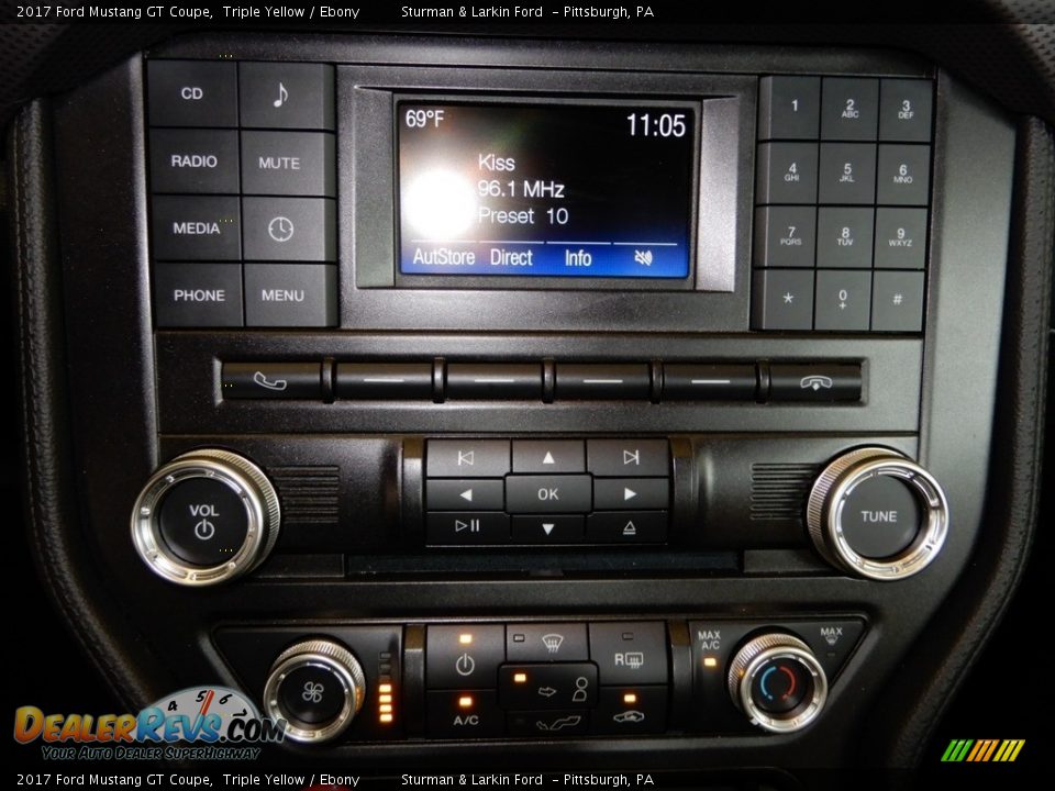 2017 Ford Mustang GT Coupe Triple Yellow / Ebony Photo #14