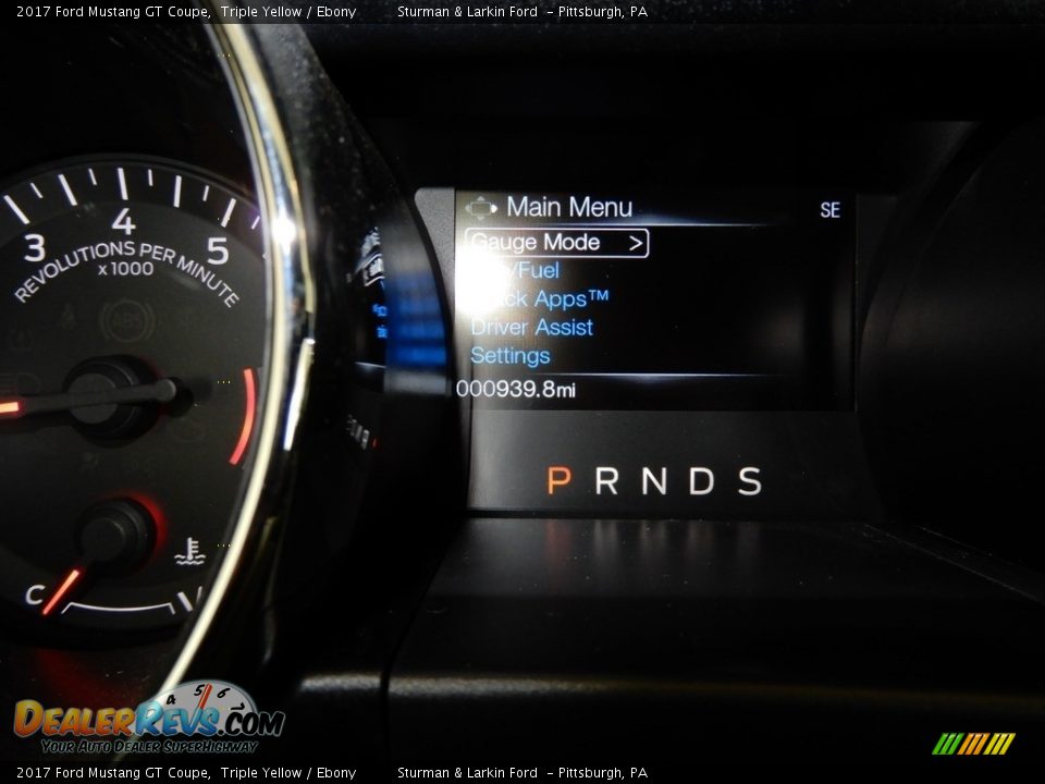 2017 Ford Mustang GT Coupe Triple Yellow / Ebony Photo #15