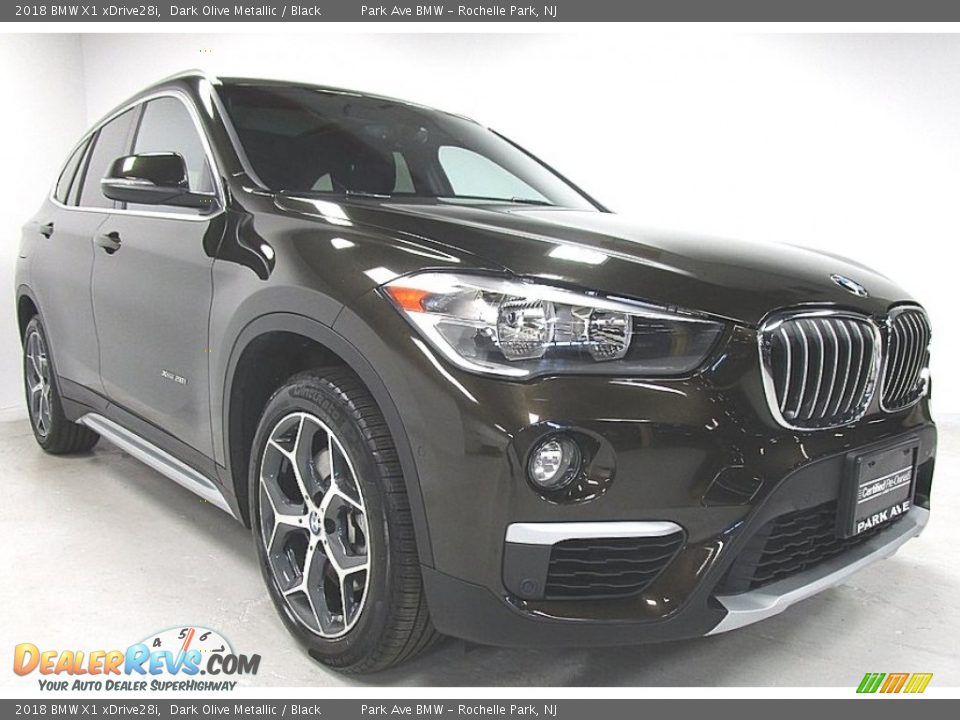 2018 BMW X1 xDrive28i Dark Olive Metallic / Black Photo #7