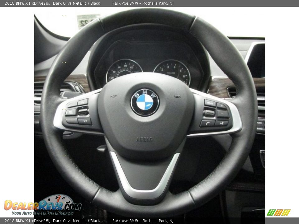 2018 BMW X1 xDrive28i Dark Olive Metallic / Black Photo #26