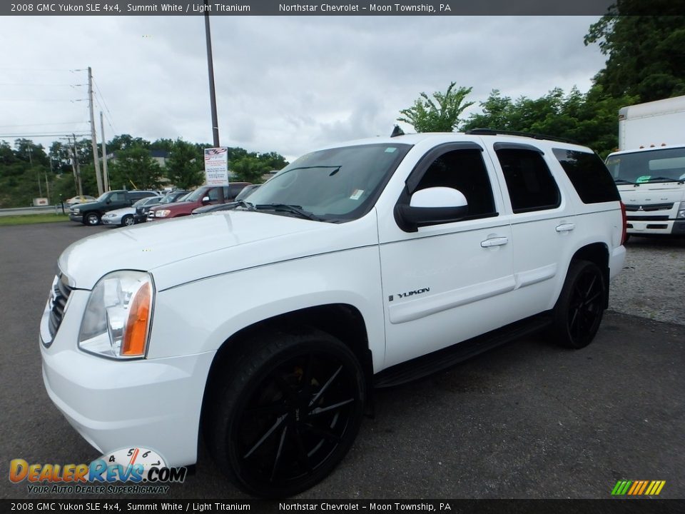 2008 GMC Yukon SLE 4x4 Summit White / Light Titanium Photo #1